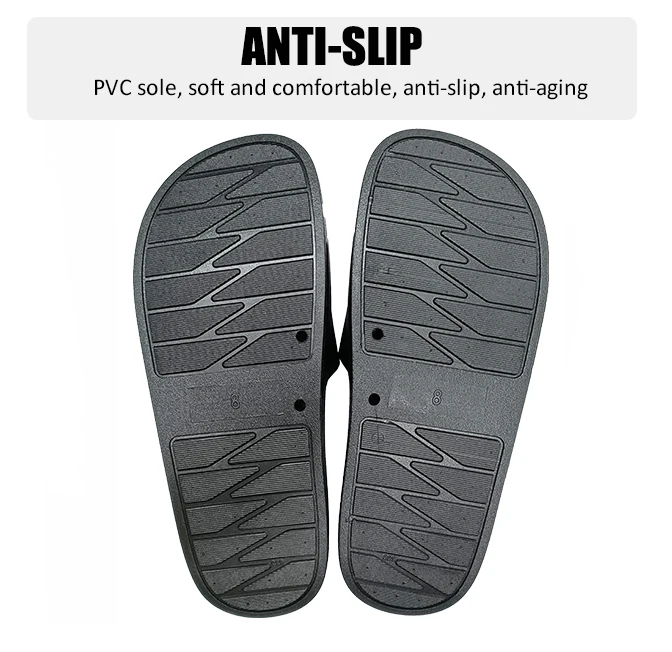 Custom Printing Logo Pattern Black Plain Custom Printing Logo Pattern Unisex Black Sublimation Slipper Flip Flop