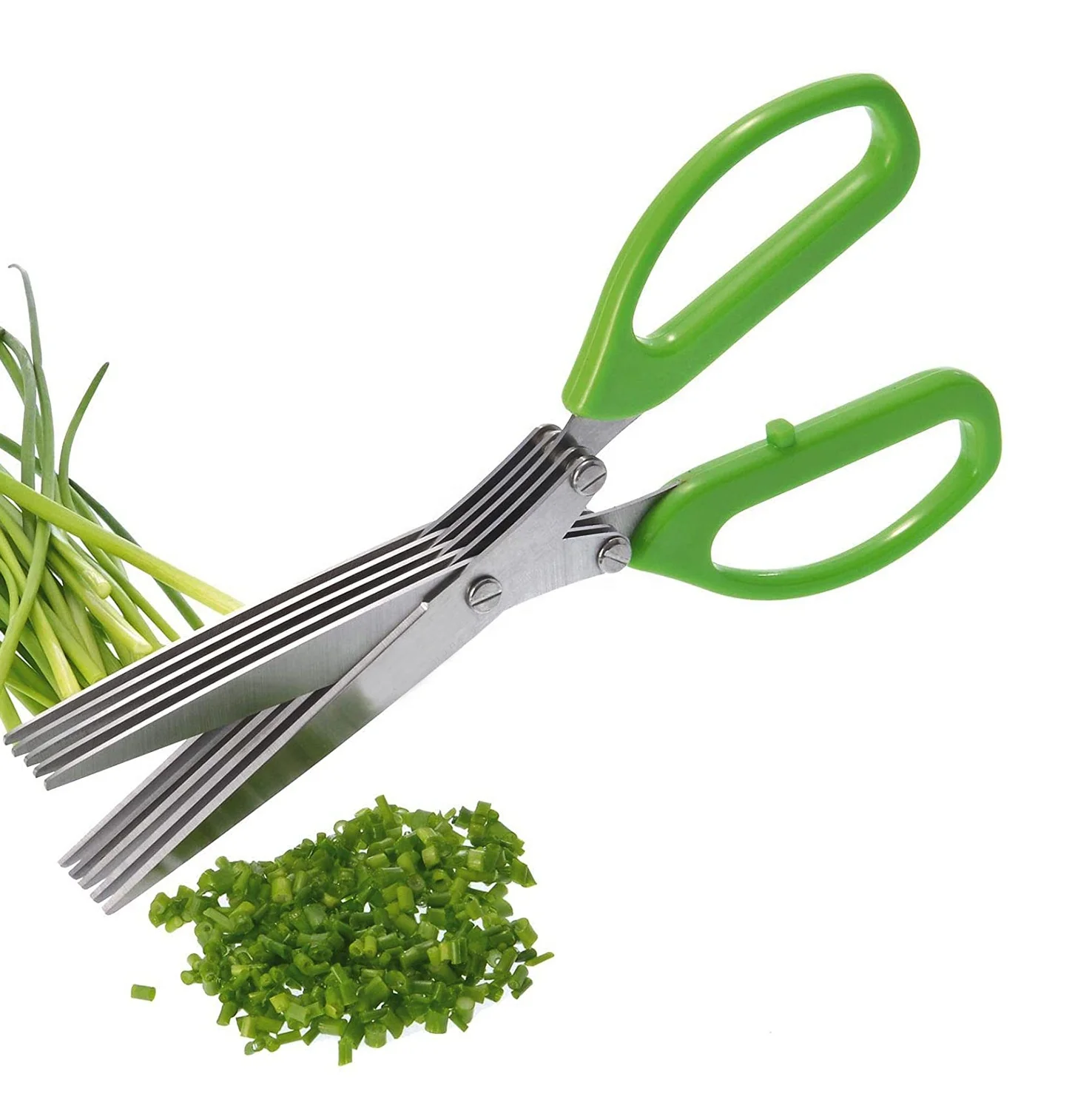 E-PIN Professional Manufacturer Sharpening 5 Blades Herb Scissors With Cleaning Comb