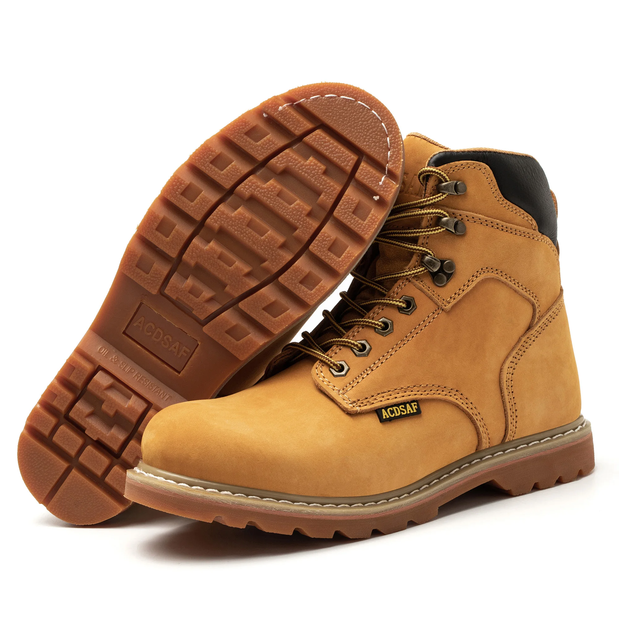 Top Layer Of Genuine Leather High Quality For Engineers Classic Work Boots For Man safety