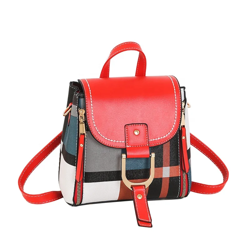 2021, дизайнерский рюкзак в клетку, сумки от известных брендов для женщин и девушек, сумка из искусственной кожи