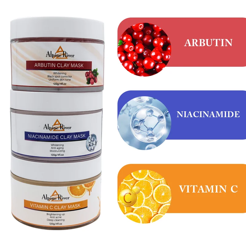 OEM Wholesale Korea Skin Care Products Natural Organic Skin Whitening And Brightening Even Complexion Beauty Mask For Dark Skin