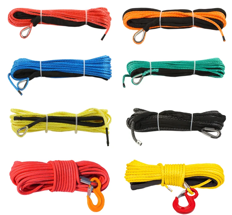 High Strength Braid Synthetic UHMWPE Winch Rope 12 Strand