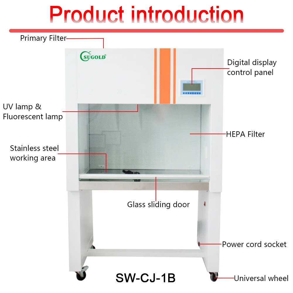 Horizontal laminar flow hood