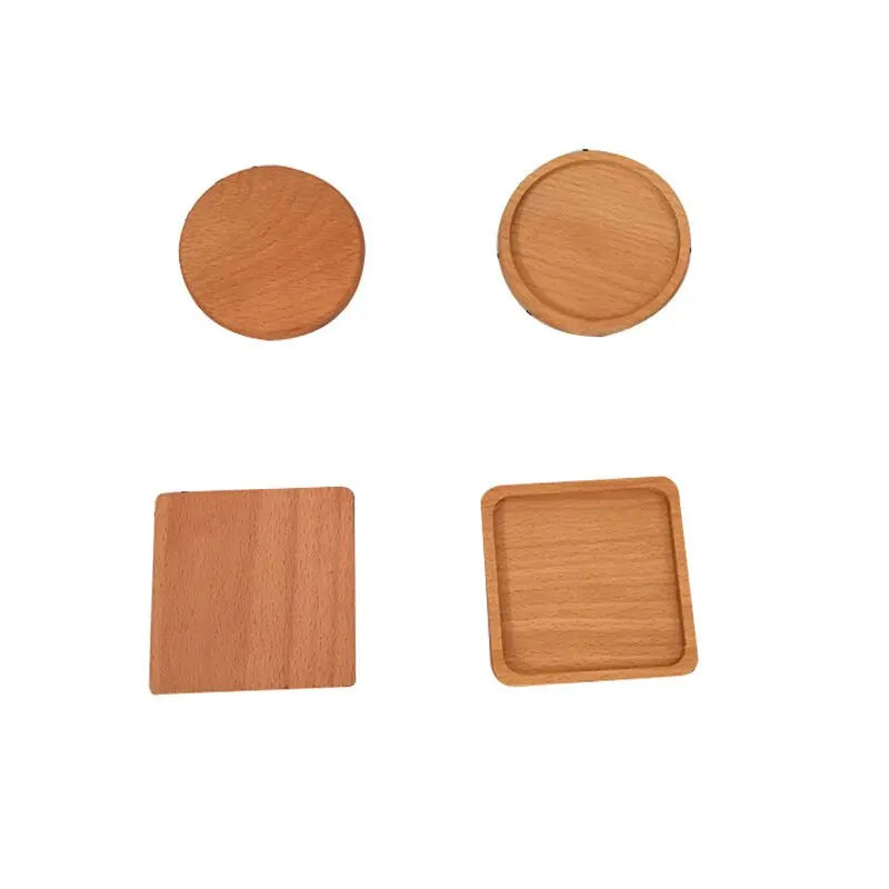 Factory hot selling products Wooden coaster Wooden coffee pad Wooden cup holder for Housewear  Furnishings