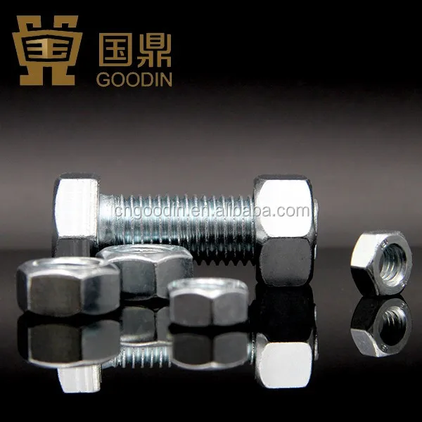 HEAVY HEX NUT 2H  GERMANY STANDARD . GRADE 4.8,8.8,10.8,12.8 . ZINC , YZ , BLACK , HDG