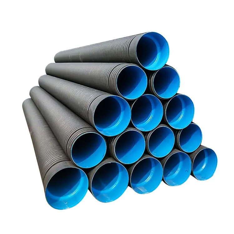 300mm large diameter high density pe double wall corrugated drain pipe