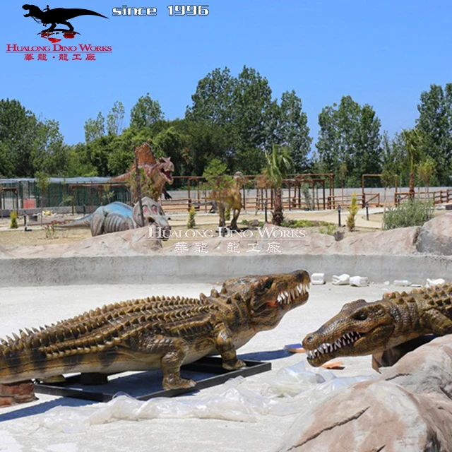 Simulation crocodile Animatronic crocodile In Amusement Park