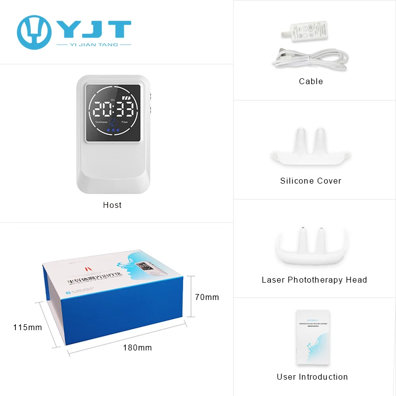 Thermal laser therapy device, physiotherapy watch, wrist type physiotherapy device for reducing three high-heeled rhinitis, heal