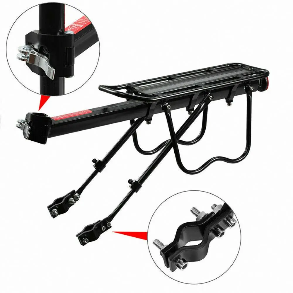 Semi Quick Release Bike Rack Aluminum Alloy 50KG Rear Luggage Carrier Trunk MTB Bike Rear Seat Cycling Bicycle Racks