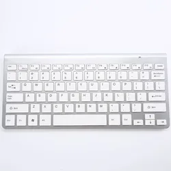 78 keys White Clear Programmable computer Gaming Keyboards BT 2.4GHZ