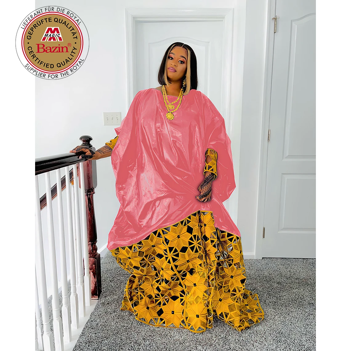 Flower Pattern Black Bazin Riche Dresses For African Nigeria Noble Women Party Evening Gowns Guipure Dashiki Long Dresses