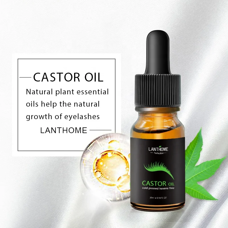 Органическое холоднопрессованное гидрогенное черное касторовое масло для роста ресниц волос по лучшей оптовой цене