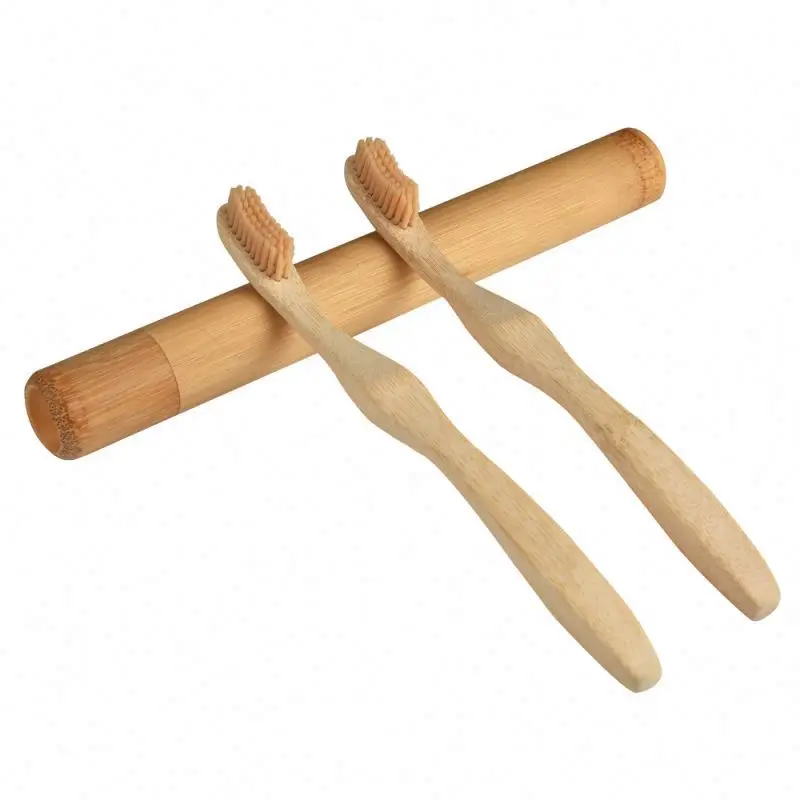 Factory Customized Logo Extra Soft Bamboo Toothbrushes Eco Friendly Biogradble Bamboo Toothbrush For Hotel