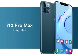 Смартфон i12 Pro Max + 6 7 дюйма 12 512 ГБ Android 10 ядер 5G LET phone 3 камера MTK6889 распознавание лица разблокированный мобильный