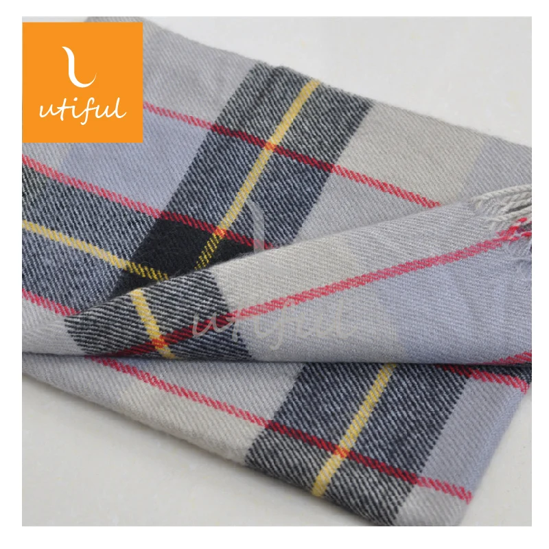 
Very Popular Acrylic Check Throw With Tassels 