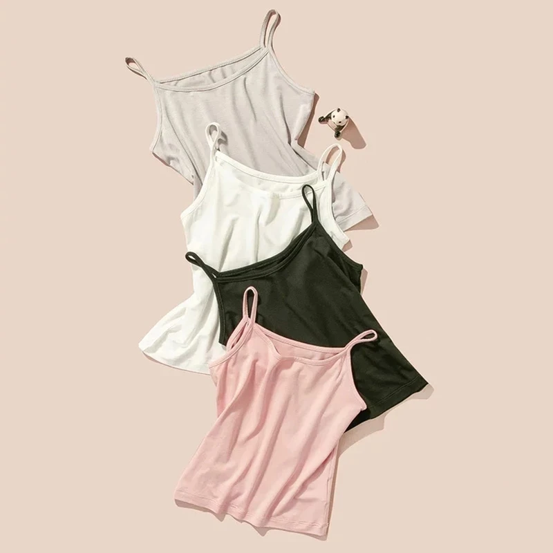 
Girls Camisole Singlet Kids Underwear Cute Undershirts Cotton Teenager Clothes Tank Tops For Baby Children Clothing 2021 Summer 