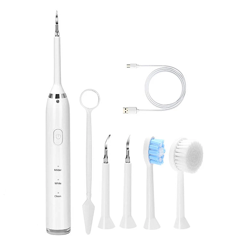 Cheap customized Dental Stain Remover Electric LED Household Cleaning Tool Oral Irrigator Tooth Stain Calculus Remover