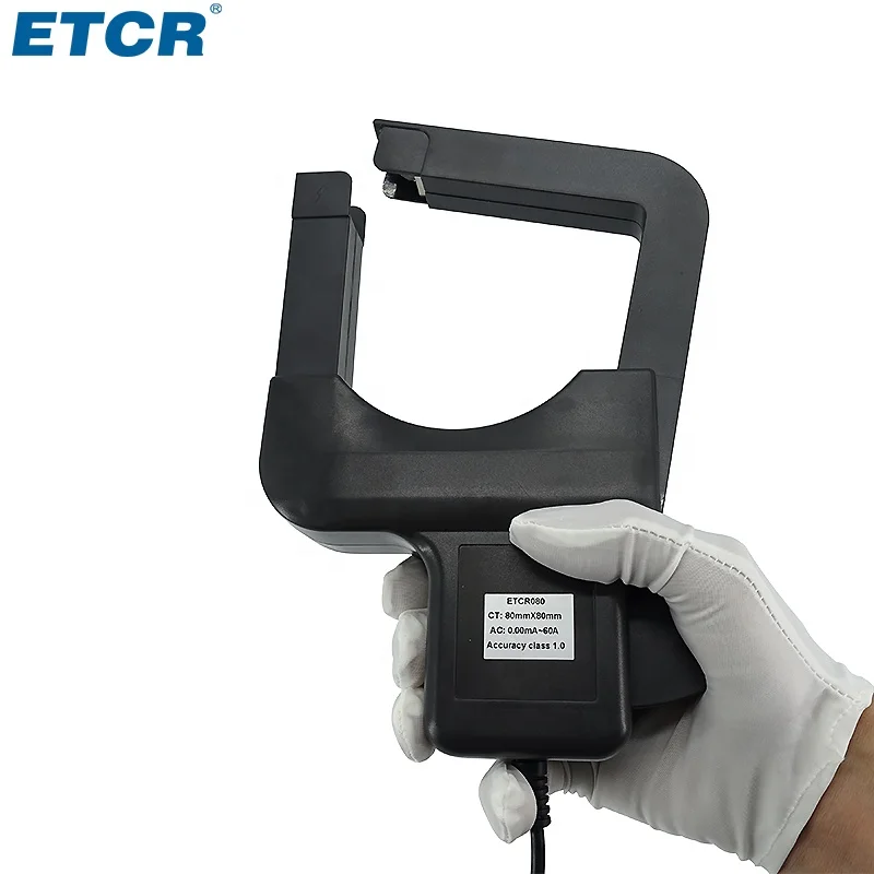 ETCR080 Измерение тока утечки переменного тока 60A Датчик тока утечки зажима