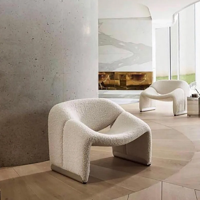 New Design Coffee Table Chair  Armchair Restaurant Sofa Single Cheap Fabric Club Leisure Guest Accent Chair