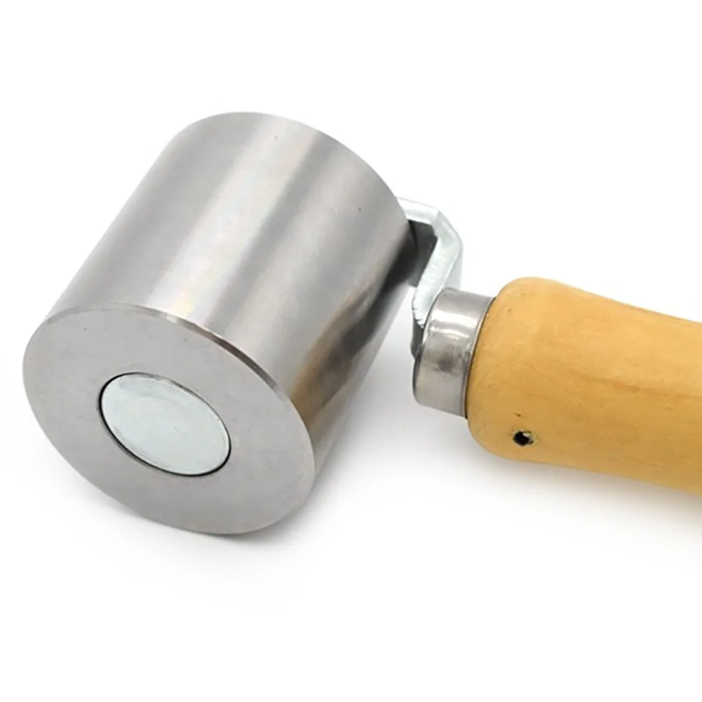 50mm Single Fork Steel Pressure Roller For Vinyl Flooring Flash Tape and Roofing Steel Seam Roller