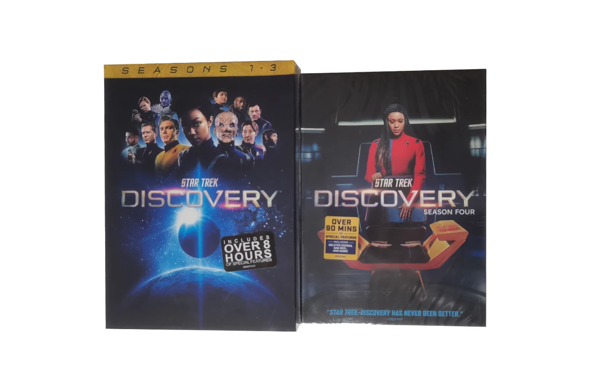 Star Trek Discovery Season 1-4  DVD 16 Discs Factory Wholesale DVD Movies TV Series Cartoon Region 1/Region 2 Free Shipping