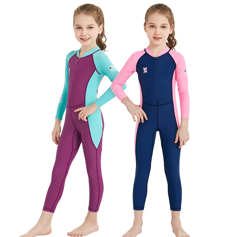 Neoprene Kids Swimwear Surfing Swimming Diving Swimsuits Keep Warm Back Zip Kids Wetsuit For Water Sports
