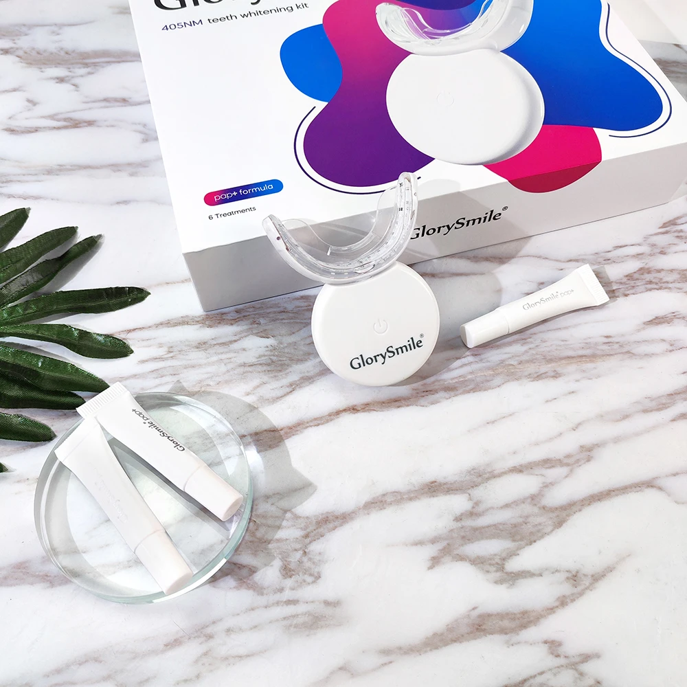 Luxury Home Teeth Whitening Kit 32 LED Purple 405 NM Light Tooth Whitening System With Gel Pen