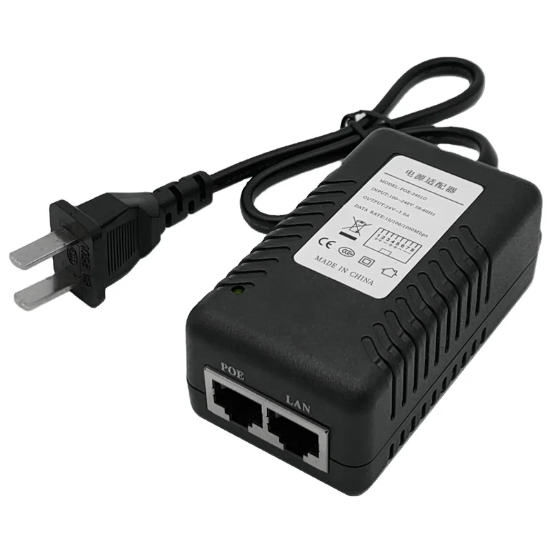 Модуль питания POE 24V 0.5A 2 порта RJ45 Lan Power Over Ethernet адаптер мост беспроводной инжектор