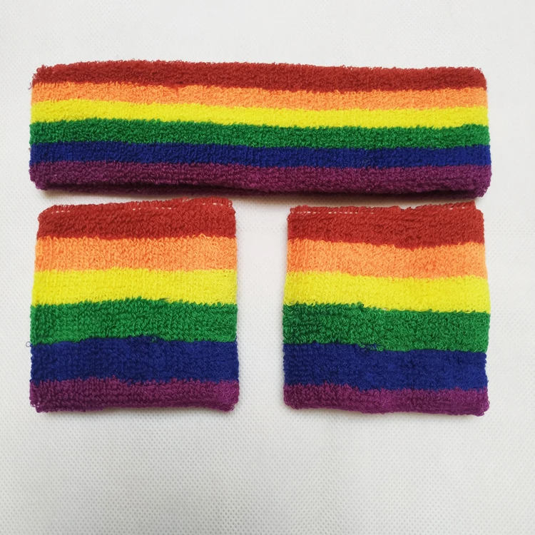 OEM Wholesale Custom Arm Sweat Band Wrist Sweatbands Embroidered Patch Cotton Sport Biceps Sweatband
