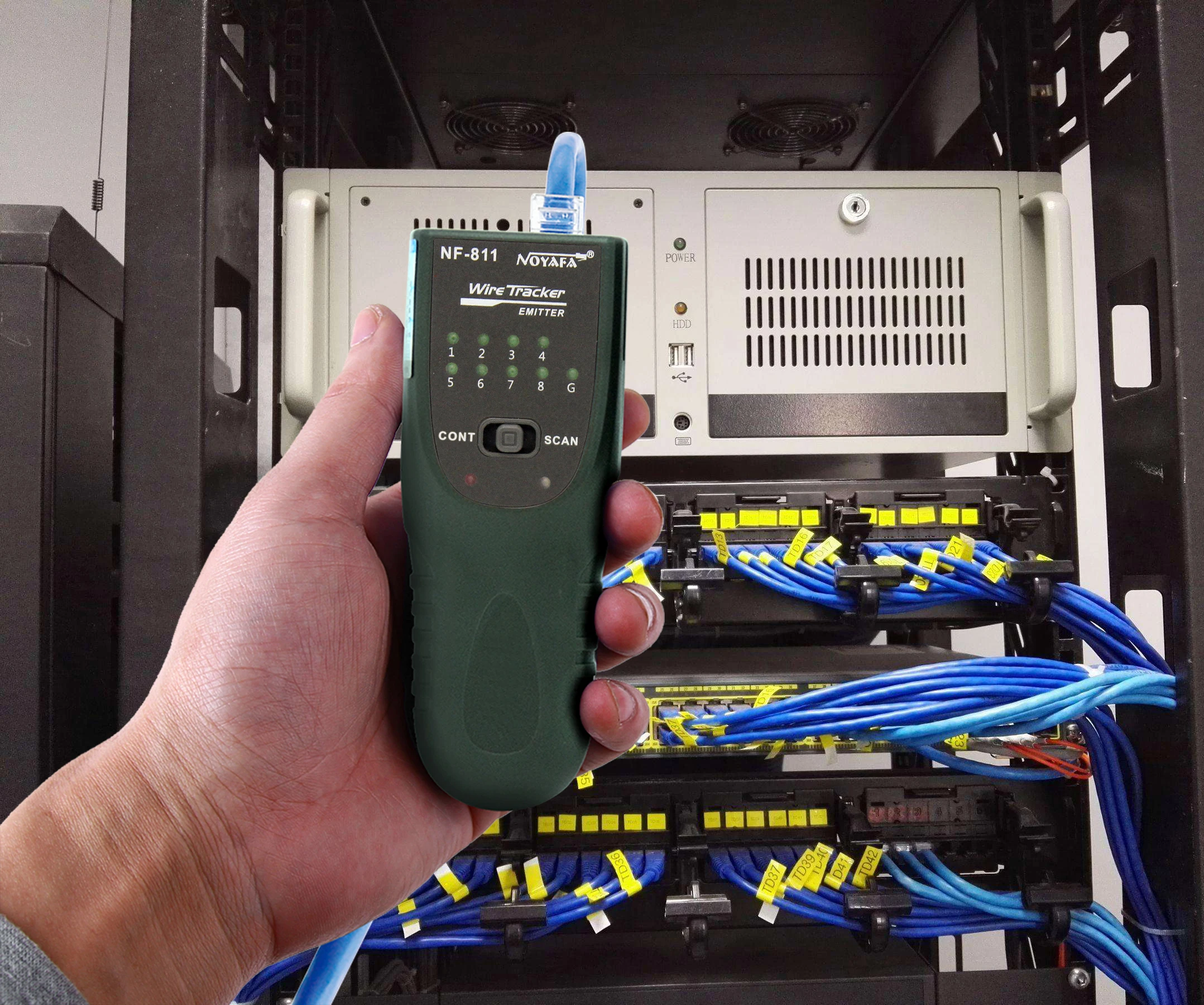 POE Anti-jamming cable finder rj11 rj45 equipment cable tester rj45 network tester network