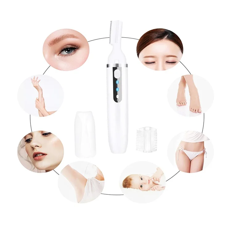 USB Hair Trimmer  for Nose, Ear, Neckline, Eyebrow, & Other Detailing Rinseable Blades for Hygienic Grooming & Easy