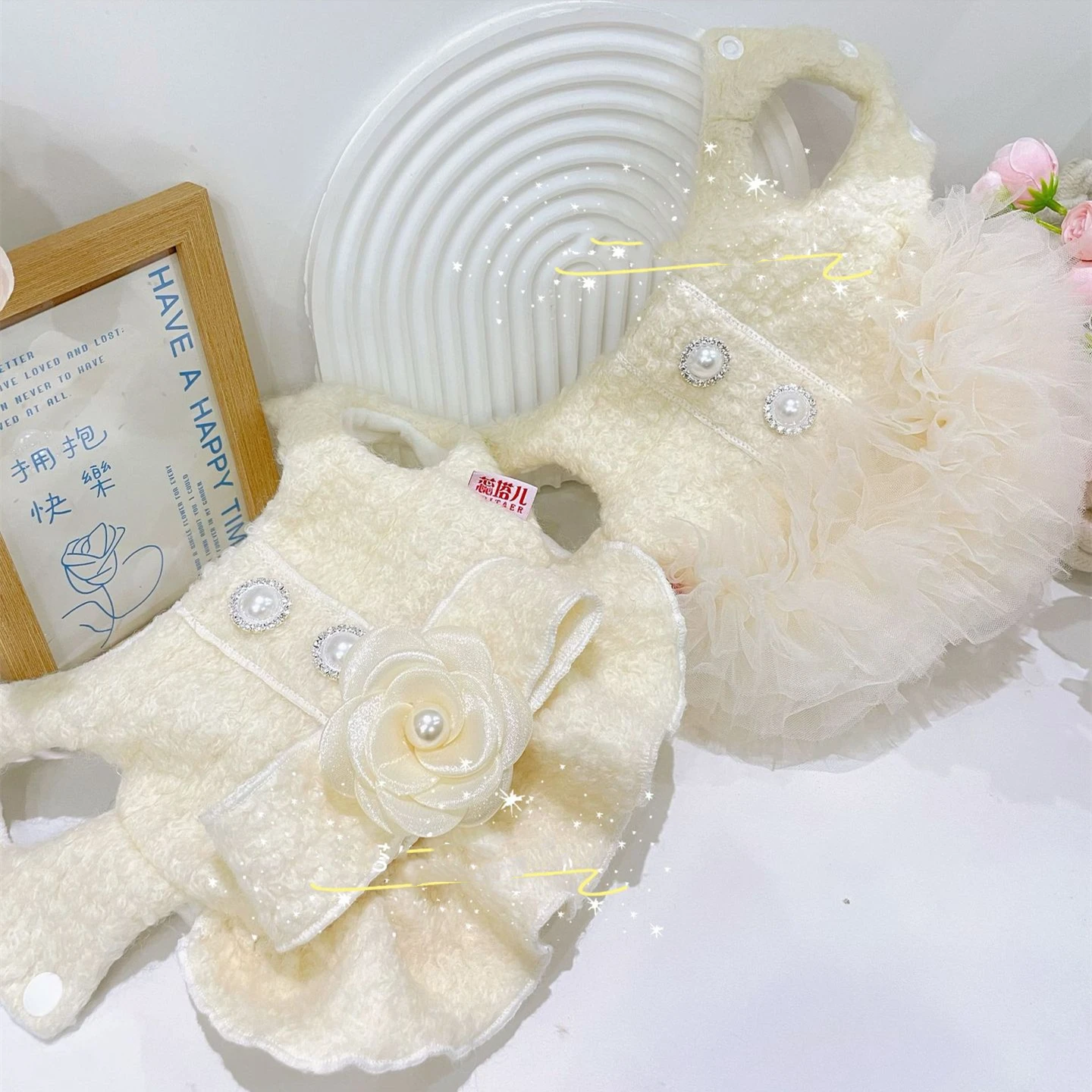 Factory Direct Dresses Wholesale Pet Puppy Dog Princess Dress Designer Dog Tutu Skirt