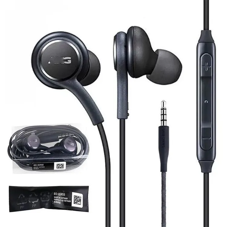 wholesale high quality Stereo S8 s9 cell phone AKG Headphone IG955 Earphone hands free For Samsung Galaxy S10 S8 In-Ear Headset