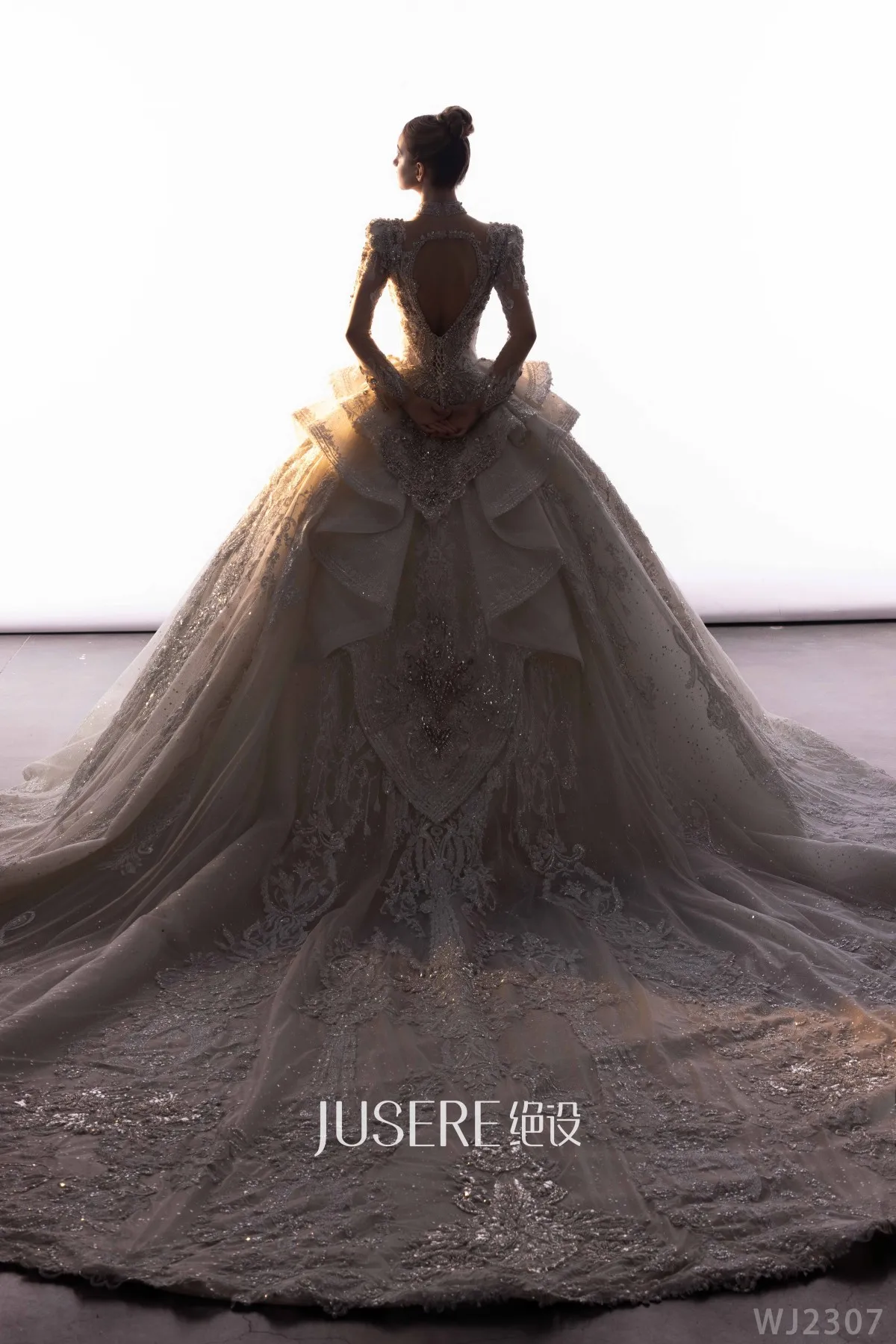 Wedding Dress Wedding Ball Gown Luxury Heavy Bead Rhinestone Swarovski Crystal  Vestido de boda noiva robe mariage Plus Size