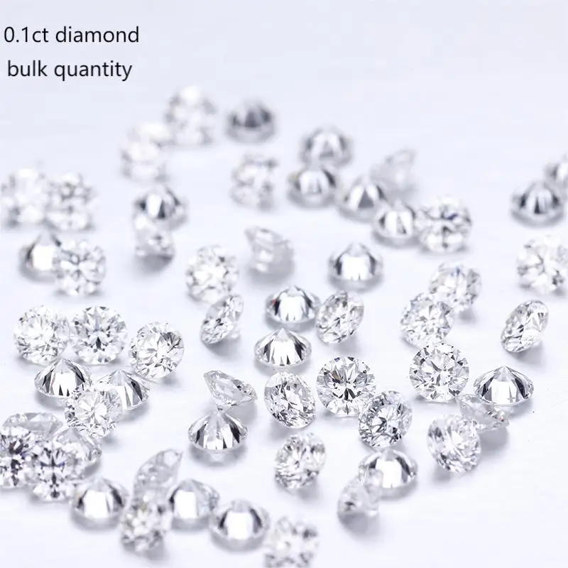 Starsgem lab grown diamond Bulk Sale 0.1 ct hpht diamond Round brilliant  cut Loose lab created diamond