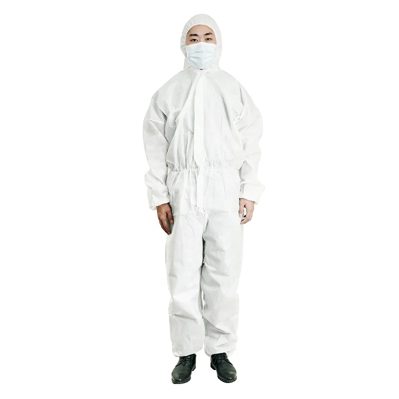 Cleanroom Nonwoven Hazmat-Suit Suit Medical Custom Ppe Safety Waterproof  Chemical For Spray Disposable Coverall Overall