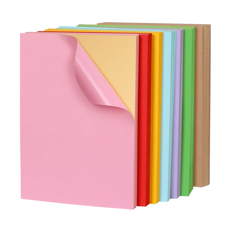 Cheap Laser Coated A4 A3 80gsm Colorful Vinyl Sticker Inkjet Wholesale High Quality Color Self-adhesive Sticker Paper Waterproof