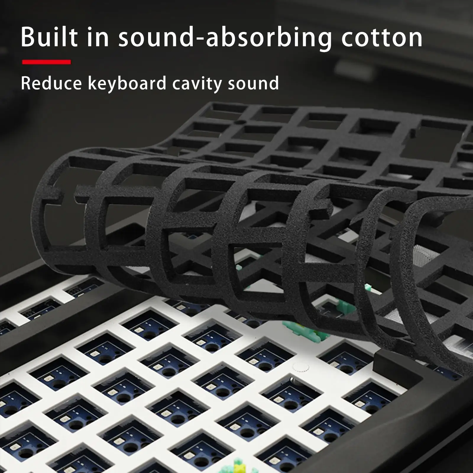 MMD75 DIY Mekanis Hot Swap 82 Keys Tombol BT 5.0 2.4G PC Barebones Mechanical Keyboard Kit