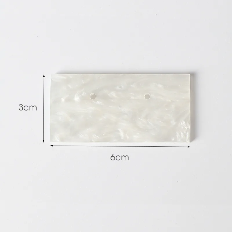 Luxury Pearl White Jewelry Creative Display 3*6 Earrings Display Board Square Polished Jewelry Display Stand