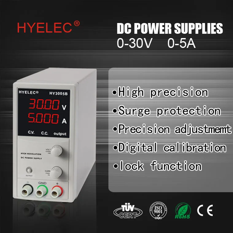 Switching Regulated Adjustable DC Power Supply single channel 30V 5A adjustable Digital Regulated