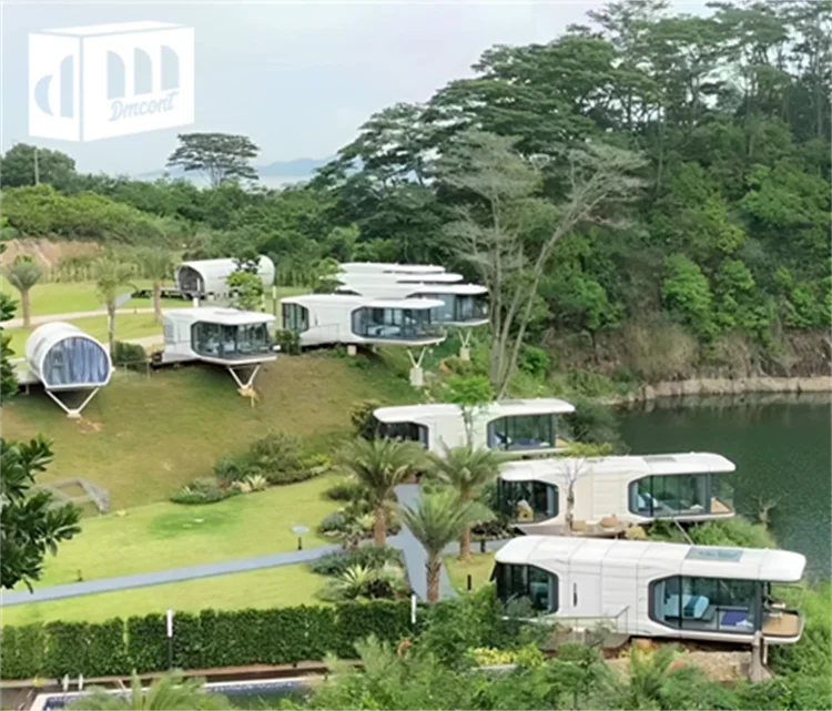 Manufacturer Commercial Mobile Container Hotel Mobile Detachable Home Park Commercial Decoration House Space Capsule Hotels