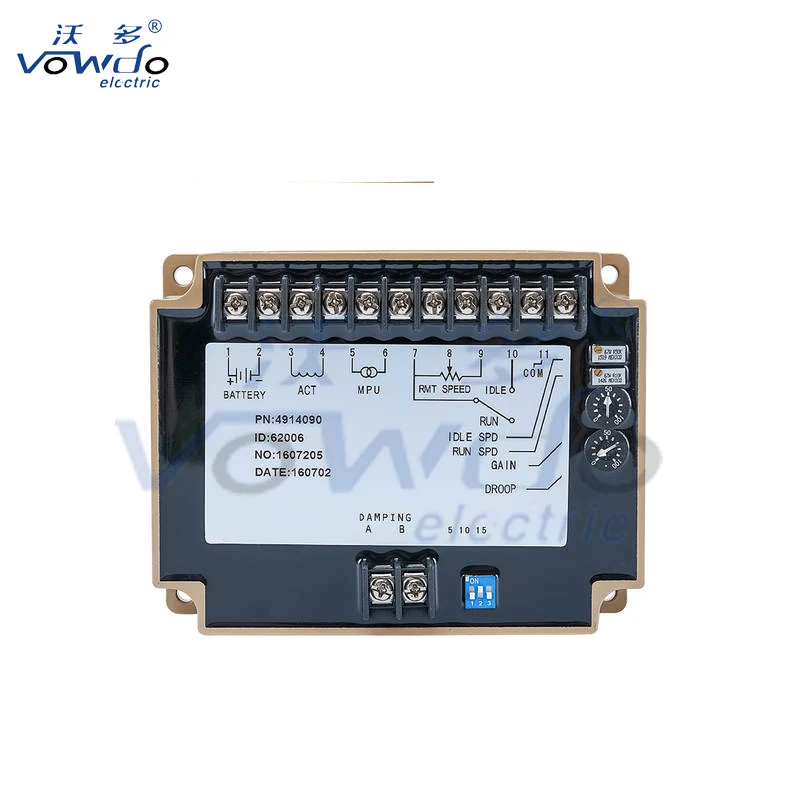 speed controller 4914091 diesel engine generator part electronic govornor control board module
