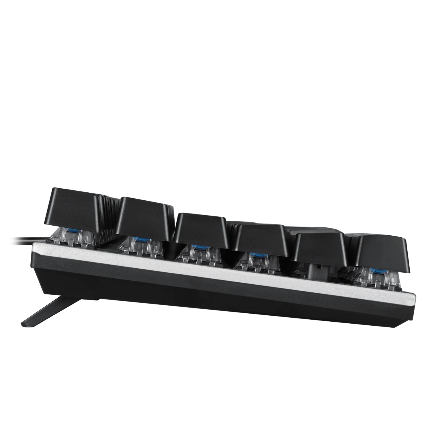 Customizable 60% White Keyboard RGB 61 Keys Computer Gaming USB Wired Light LED Gaming Console Hot Swap Mechanical Keyboard