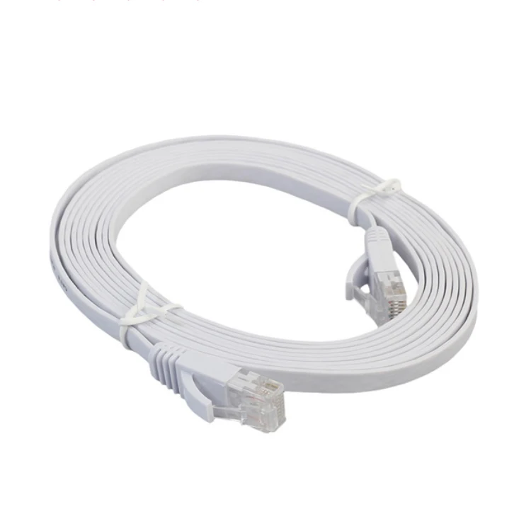 High quality PVC Jacket RJ45 Connector Cat6 Flat Lan Cable UTP RJ45 Ethernet patch cord