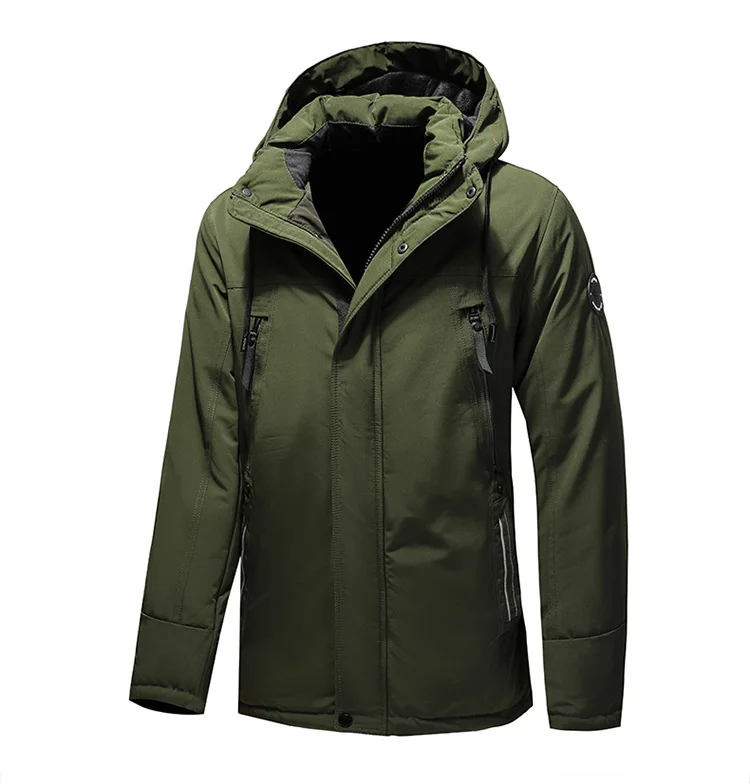High Quality Hooded Water Proof Wind Breaker Casual Coat Man Clothing Jackets Winter warm Jacket For Men