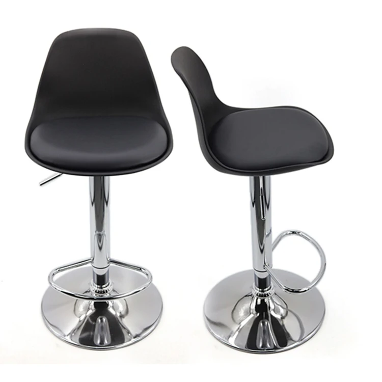 
 High quality swivel luxury  outdoor bar stools pvc modern leather bar stool  