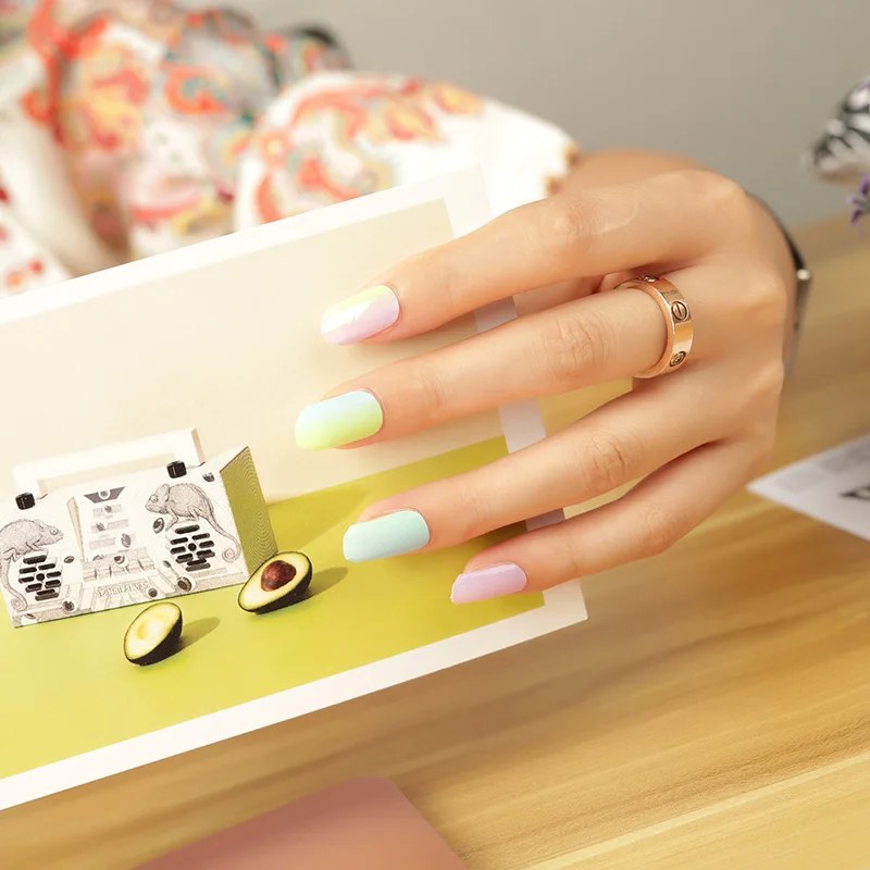 Jellyfish in the ocean pattern real nail polish strips nail wraps nail stickers