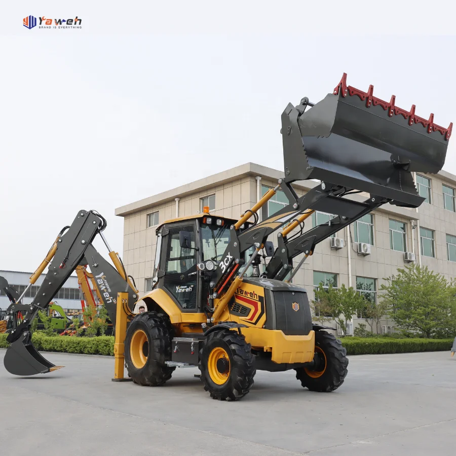 YAWEH JCB 3CX Chinese famous factory small backhoe loader with good price hot sale