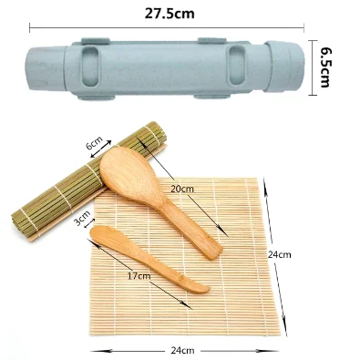 Sushi Making Tools Multi functional Sushi Rice Making Mold Bamboo Sushi Roll Mat Gift Sets