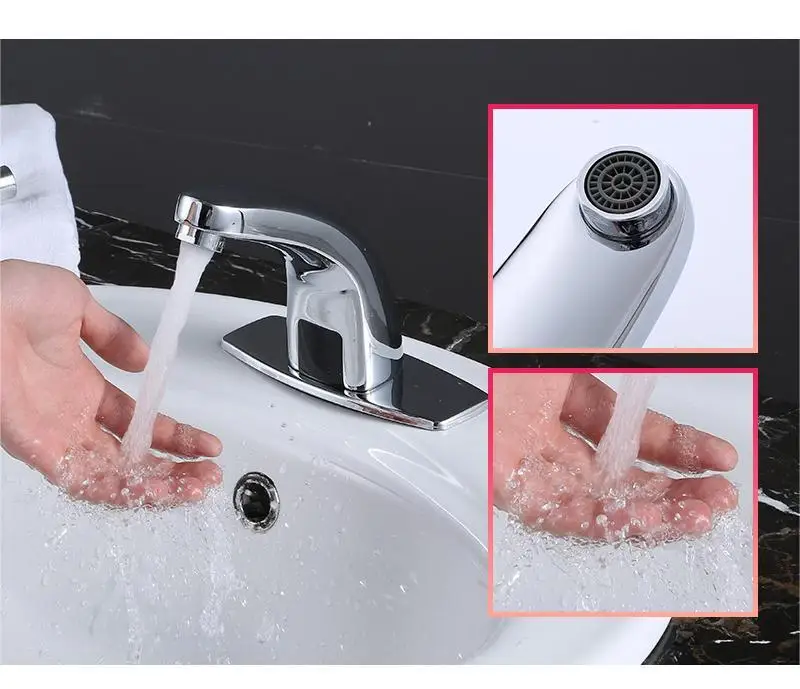 Water Saving Automatico Grifo Bathroom Basin Faucet Automatic Taps Cold Water Electronic Infrared Sensor Tap